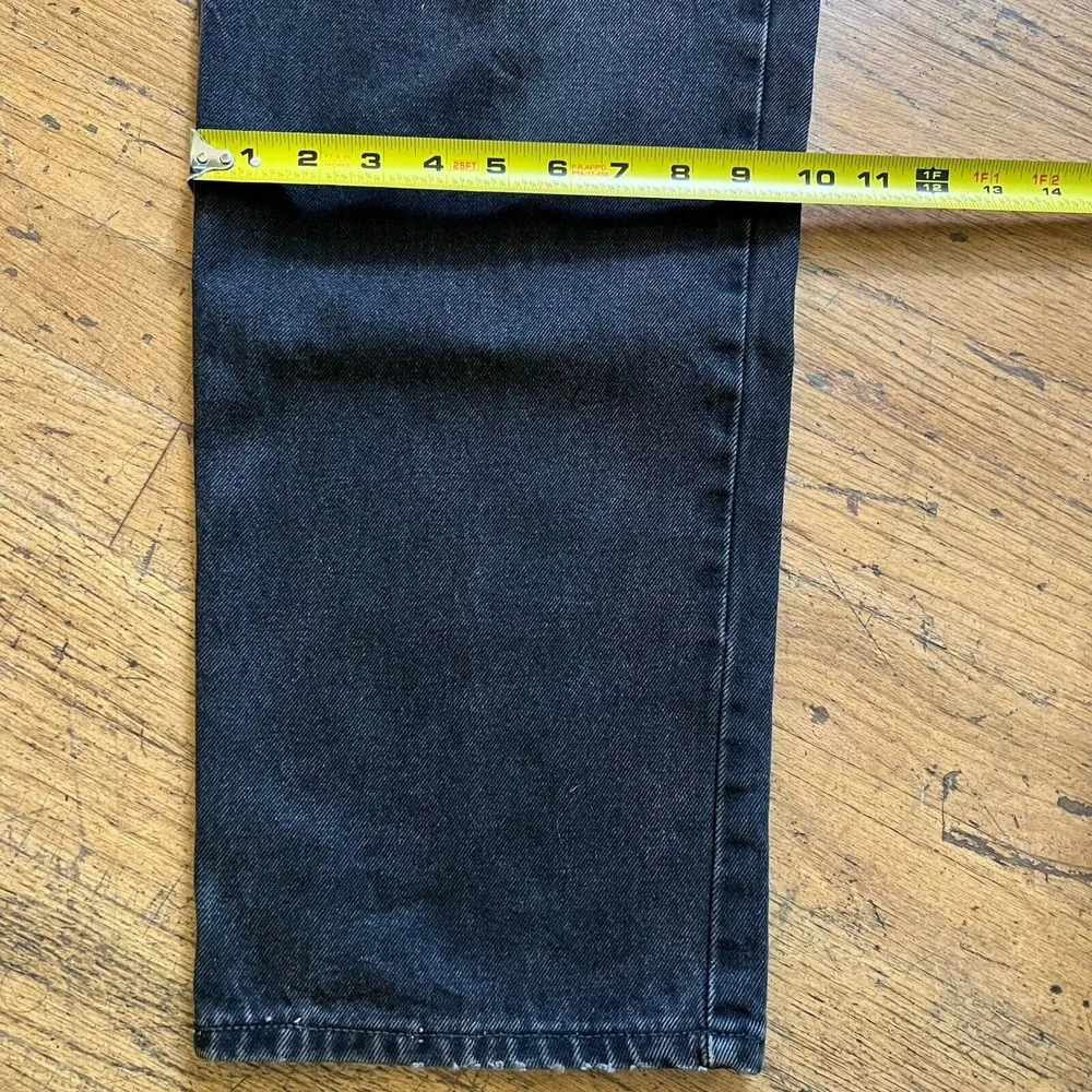 Vintage Levi's Jeans Mens 36x33 Black Washed Orange Tab 550 Relaxed Fit USA